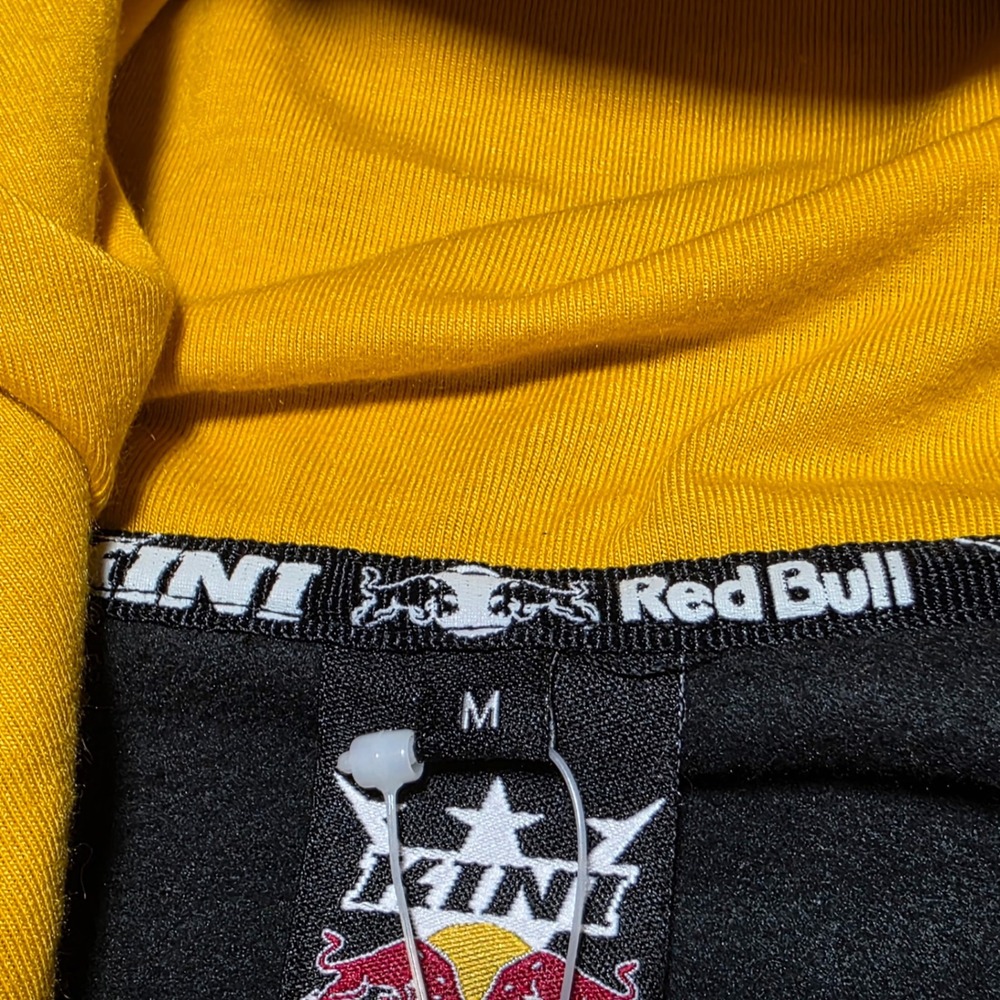 KINI Red Bull Fleece Hoodie M Black Yellow Full Zip KTM Racing Wings For Life - Picture 8 of 16